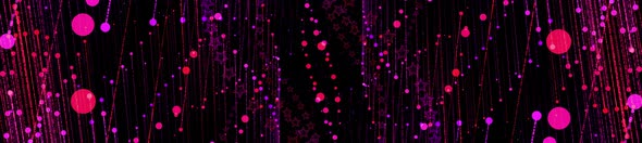Widescreen Purple Background with Stars and Particles