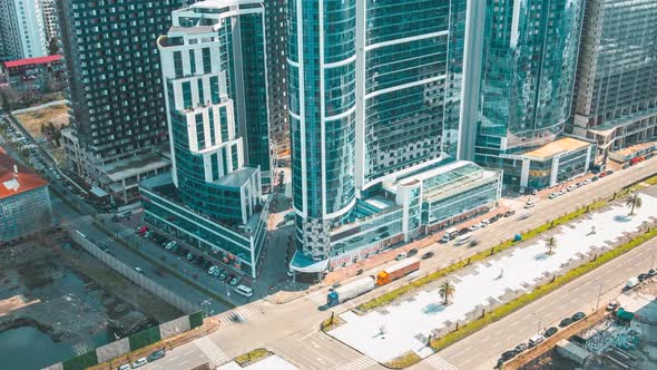 Elevated View Cityscape Skyline alt