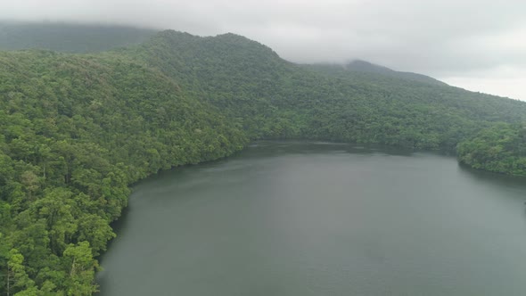 Lake in the Mountains, Bulusan. Philippines, Luzon alt
