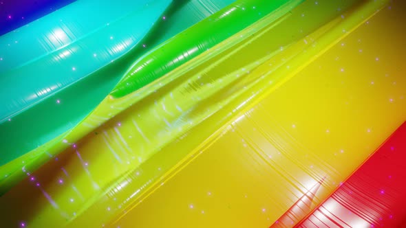 Abstract 3D Surface with Beautiful Waves Luminous Sparkles and Bright Color Gradient Colors of alt