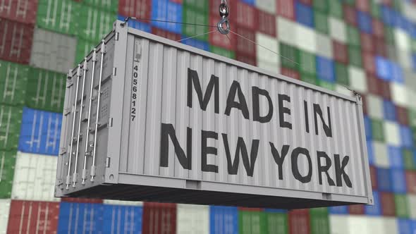 Container with MADE IN NEW YORK Text alt