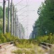 Railway Mirage Very Hot Summer Day Refraction of Light Low Angle - VideoHive Item for Sale