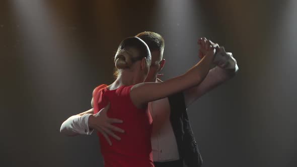 A Passionate Tango Dance Performed By a Pair of Ballroom Dancers alt