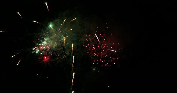 Fireworks Deauville in Normandy, Real Time 4K alt