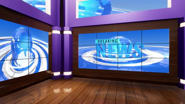 3D Virtual TV Studio News R165 alt