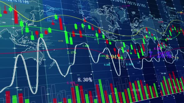 K Line Trend Chart Of Stock Investment In Securities Market