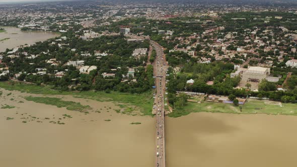 Africa Mali City And River