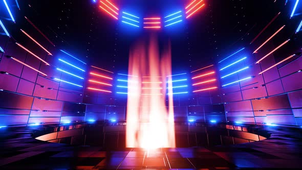 The concept of future energy reactors. on a science or technology theme. Looped animation. alt