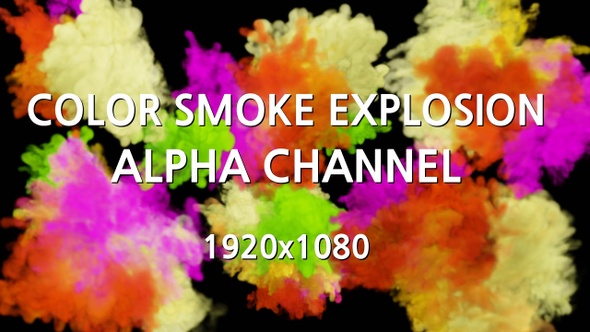 Color Smoke Explosion 6 Clip