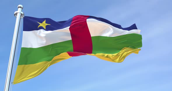 Download Central African Republic Flag Waving Loop 4 K by ...