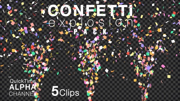 4K Explosion Multi-Color Confetti Pack