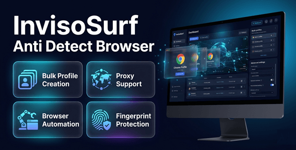 InvisoSurf | Anti Detect Browser and Multi Chrome Profile Manager Windows App