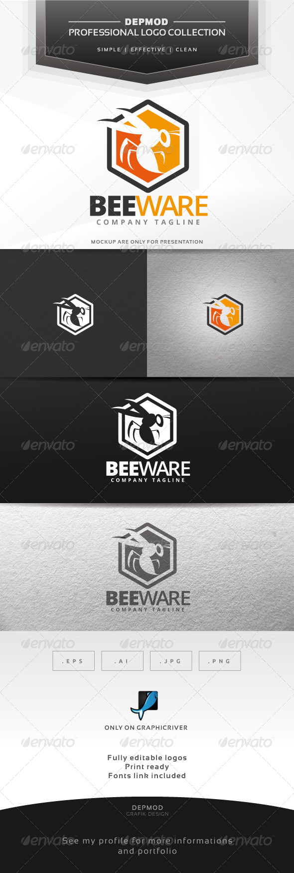 Beeware Logo - Animals Logo Templates