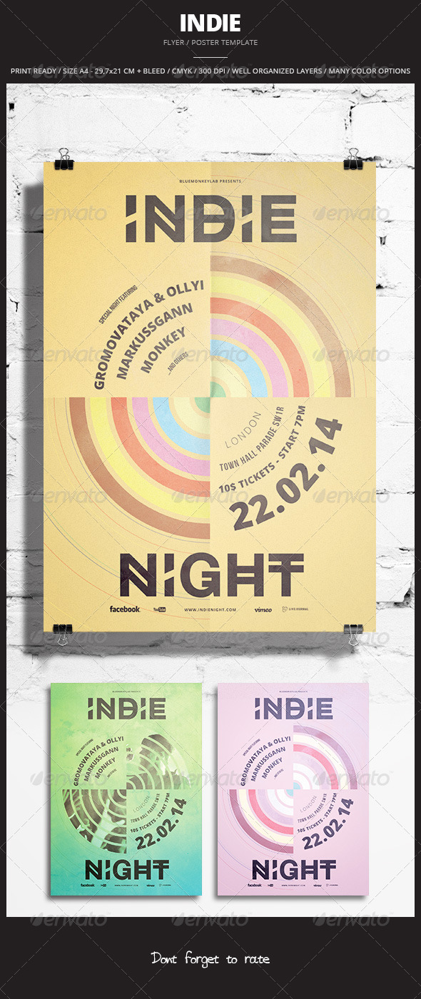 Indie Flyer / Poster 16 - Events Flyers