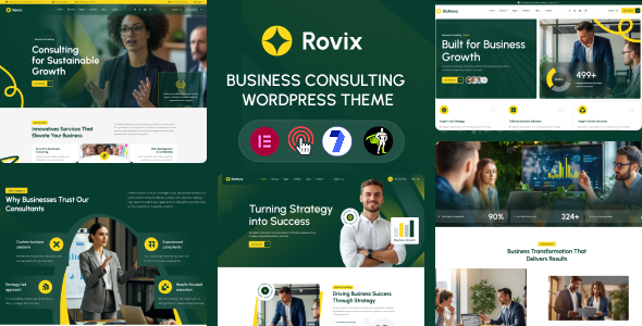Rovix - Business Consulting WordPress Theme
