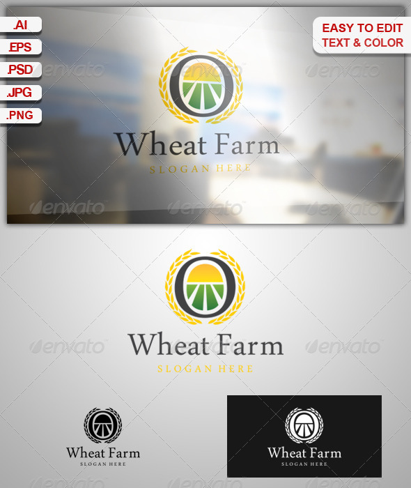 Wheat Farm - Nature Logo Templates