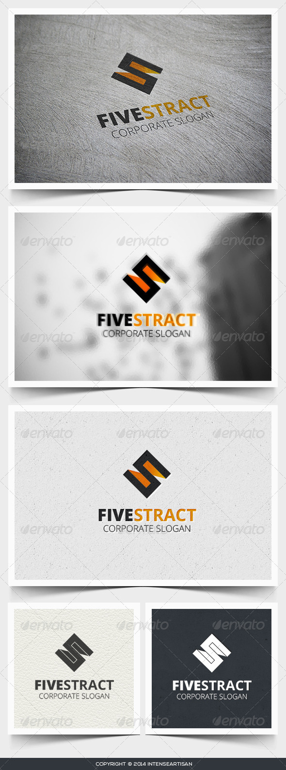 Fivestract Logo Template - Numbers Logo Templates