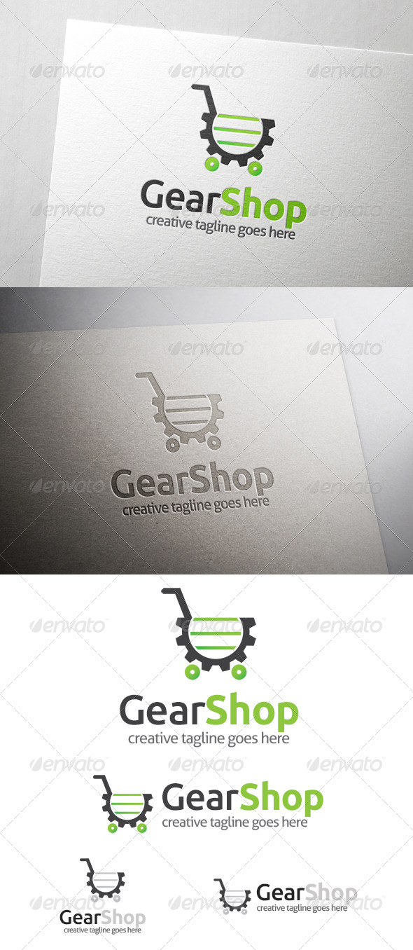 Gear Shop Logo - Objects Logo Templates