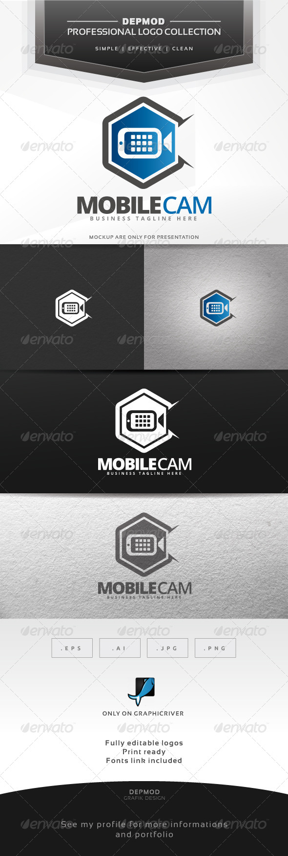 Mobile Cam Logo - Symbols Logo Templates