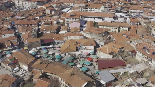 Village And Bazaar Aerial View