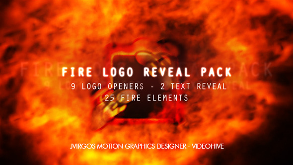 Fire Logo Opener Pack - 25 Fire Elements