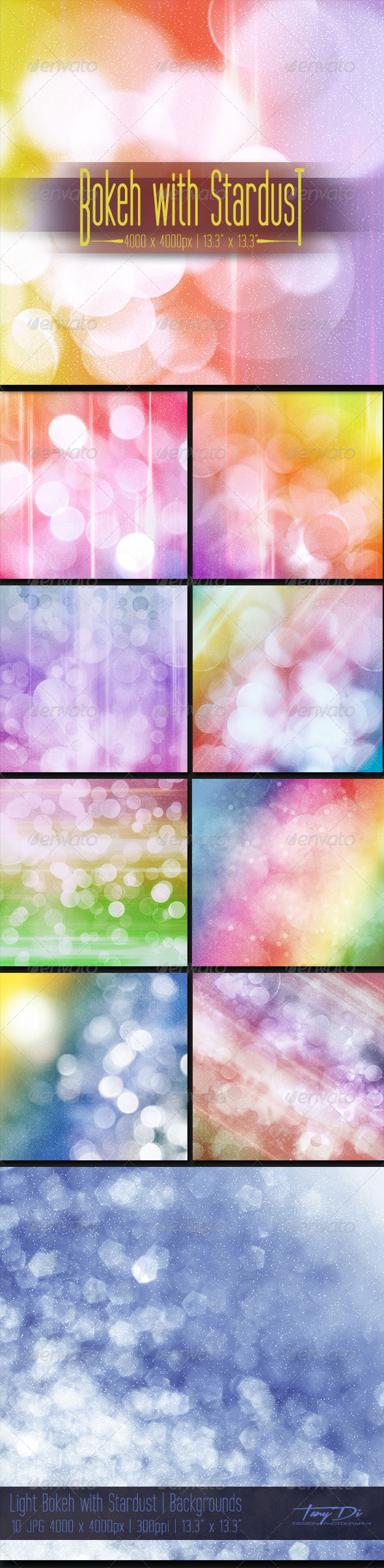 Light Bokeh with Stardust - Miscellaneous Backgrounds