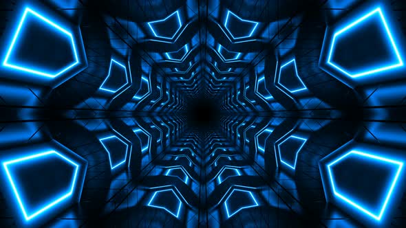 Blue Abstract Tunnel Loop
