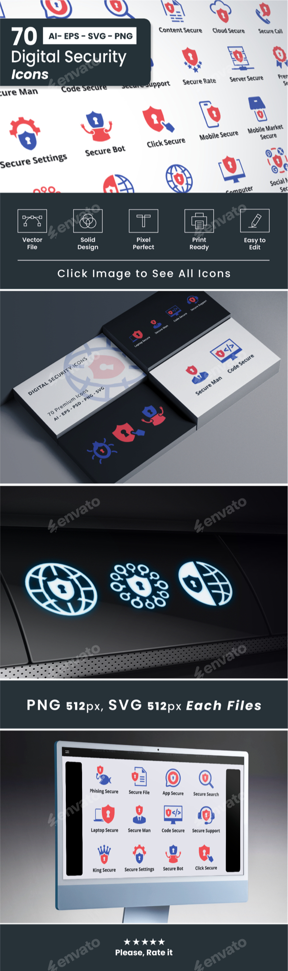 Digital Security – Cyber Protection & Data Safety Icon