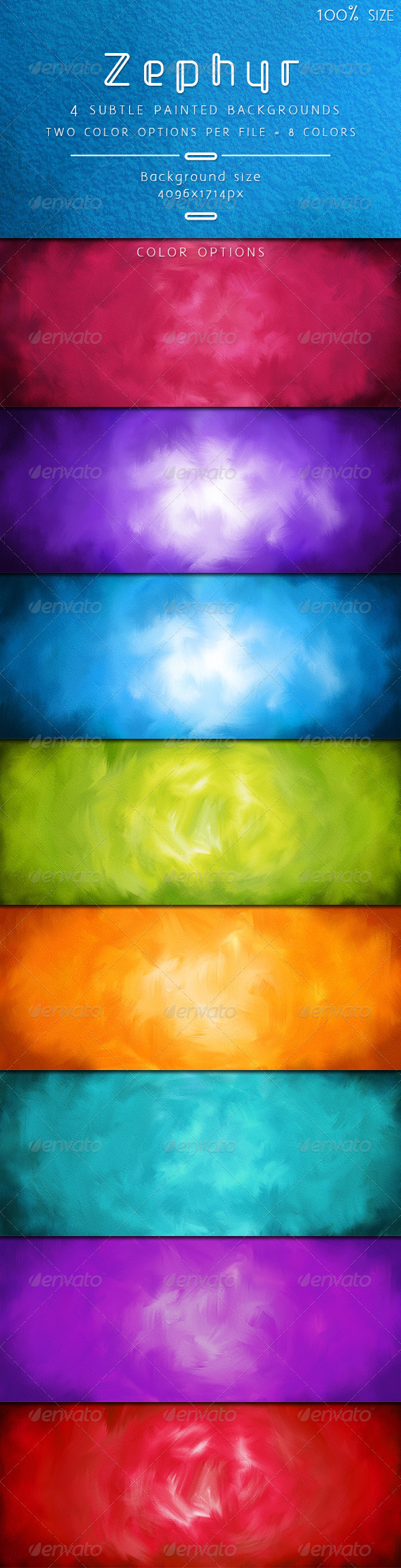 Zephyr Subtle Painted Backgrounds - Art Textures
