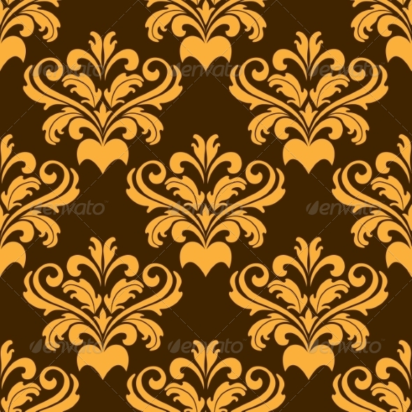 Damask Style Seamless Pattern - Patterns Decorative