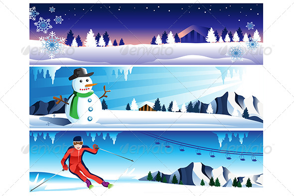 Winter Banner - Decorative Vectors