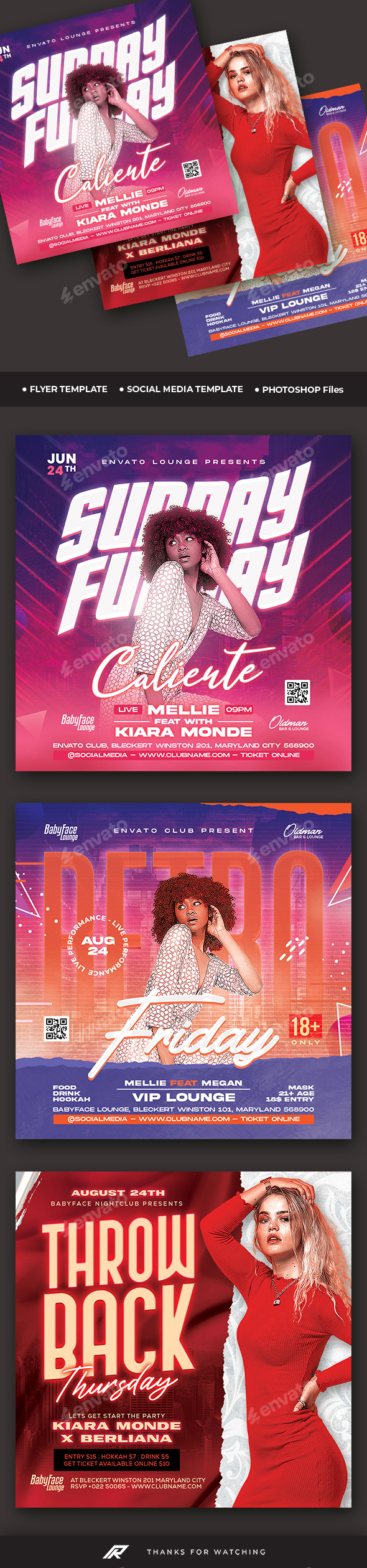 Night Club Flyer Bundle