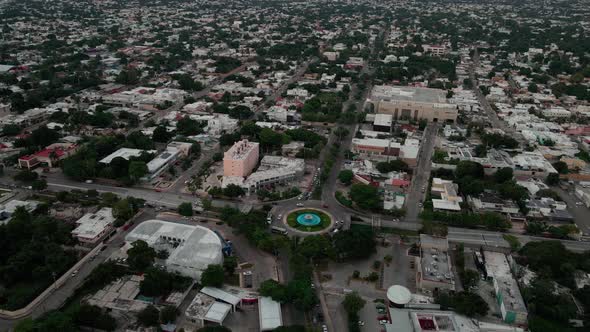 Orbital view over yucatan, mexico alt