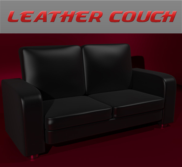 Leather Couch - 3Docean 6844014