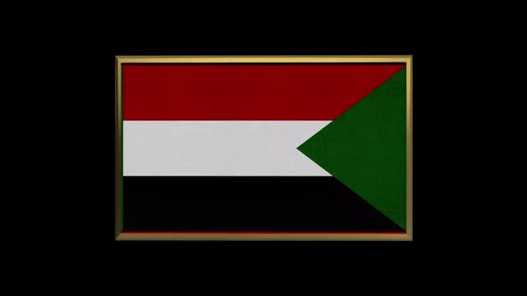 Sudan 3D Flag alt