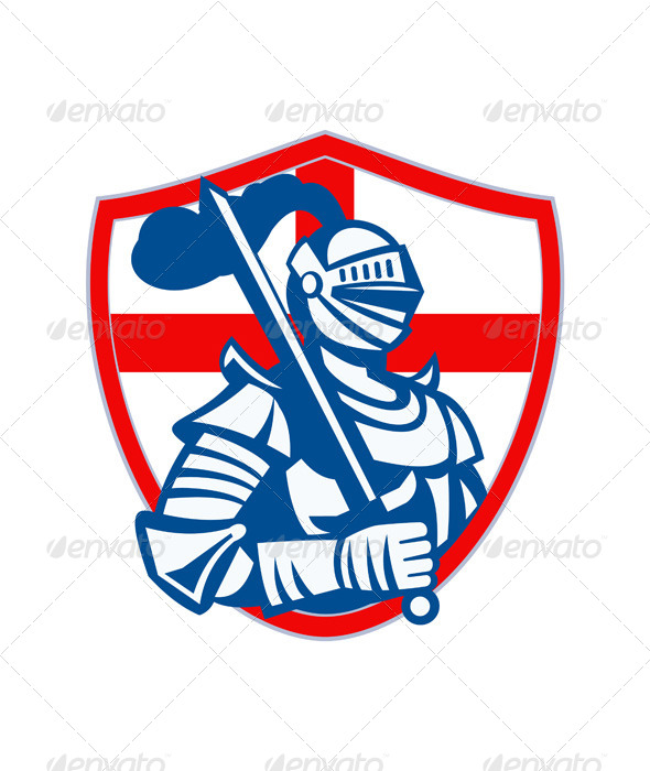 English Knight Holding Sword - People Characters