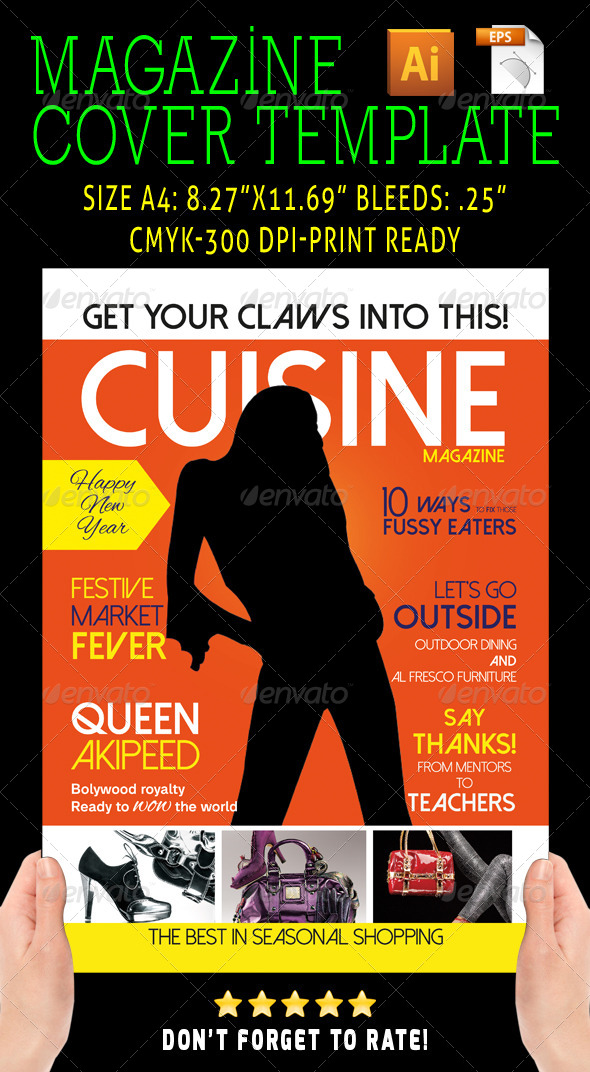 Magazine Cover Style 08 - Magazines Print Templates