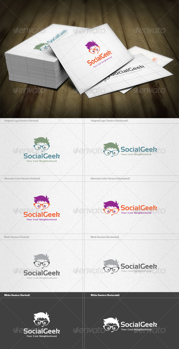 Social Geek Logo - Humans Logo Templates