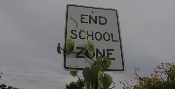 End School Sign