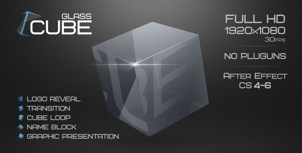 Glass Cube Project - VideoHive 6850352