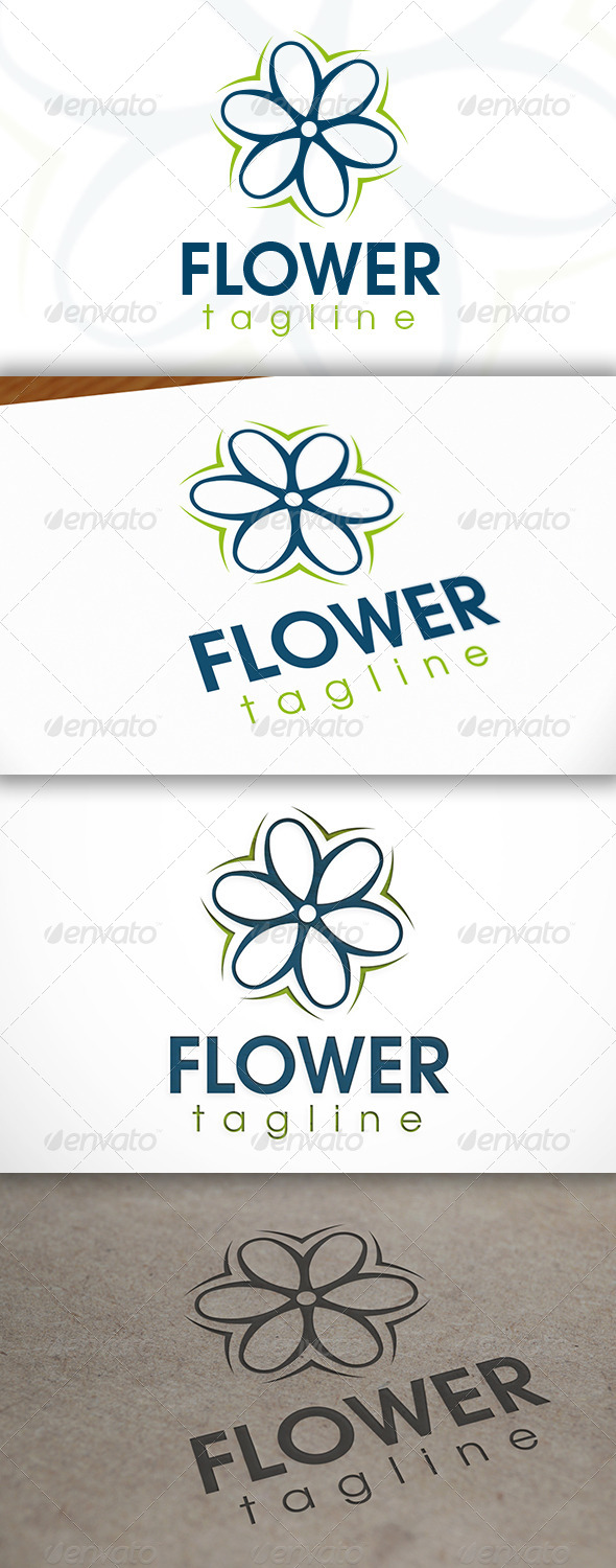 Flower Shop Logo - Vector Abstract