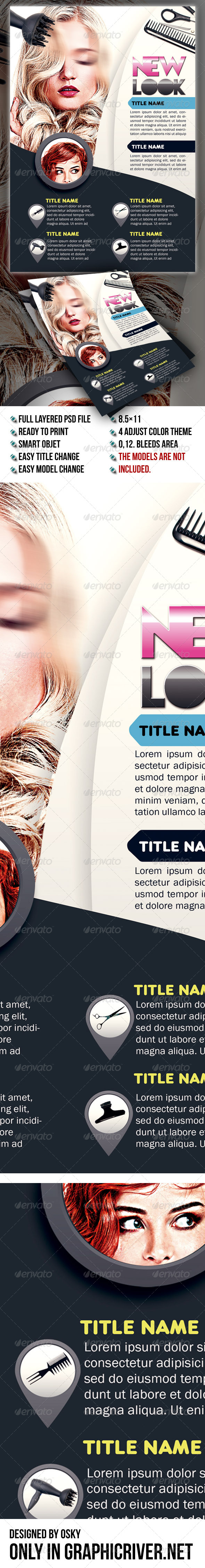 New Look Hair Flyer - Corporate Flyers
