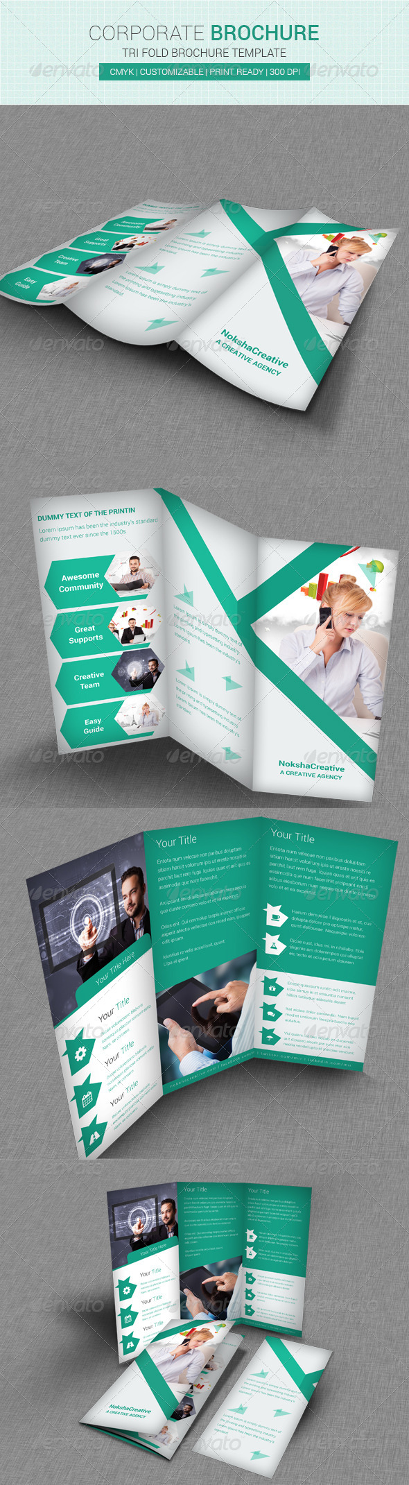 Corporate Tri Fold Brochure - Corporate Brochures