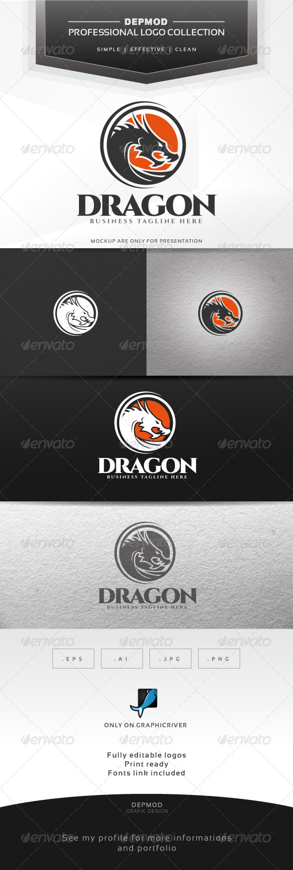 Dragon Logo - Crests Logo Templates