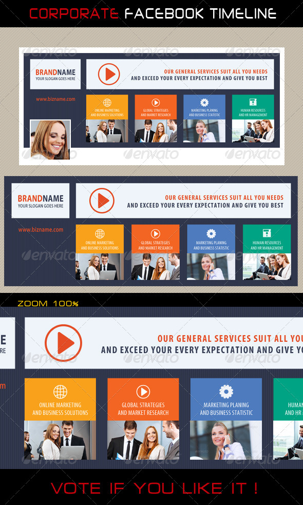 Corporate Facebook Timeline 10 - Facebook Timeline Covers Social Media