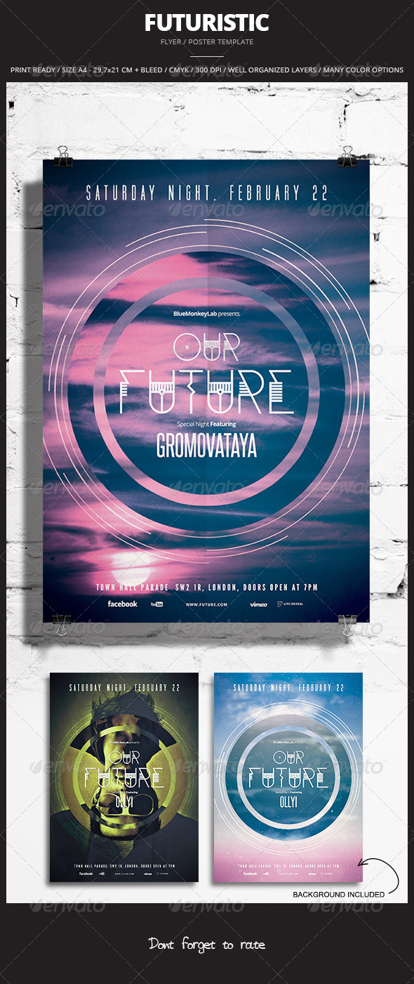Futuristic Flyer / Poster 6 - Events Flyers