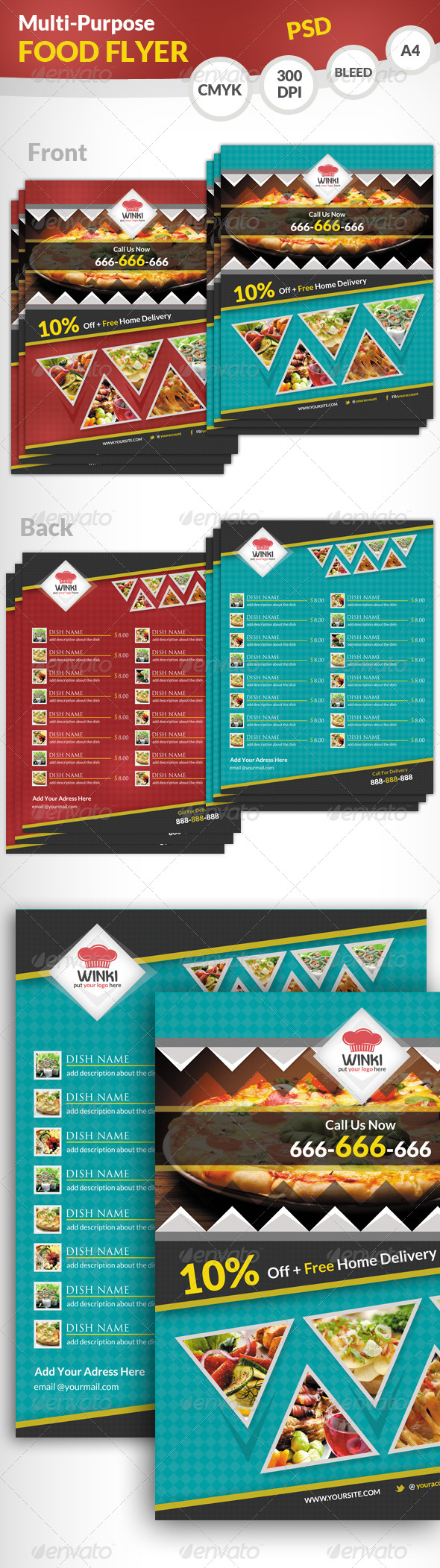 Modern Food Flyer - Restaurant Flyers
