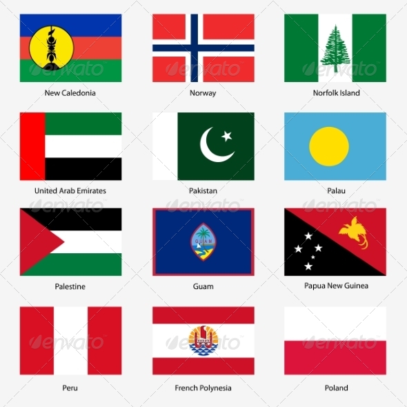 Flag Set Of World Sovereign States By rrows Graphicriver