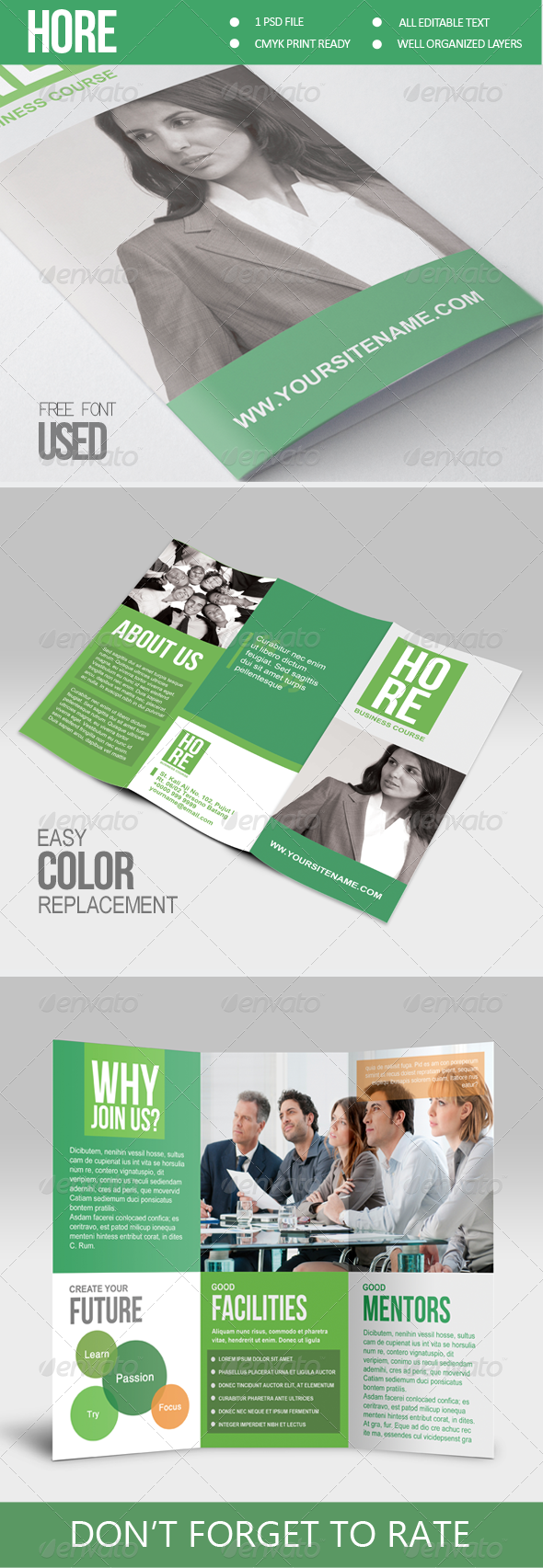 Hore - Multipurpose Trifold Brochure - Corporate Brochures