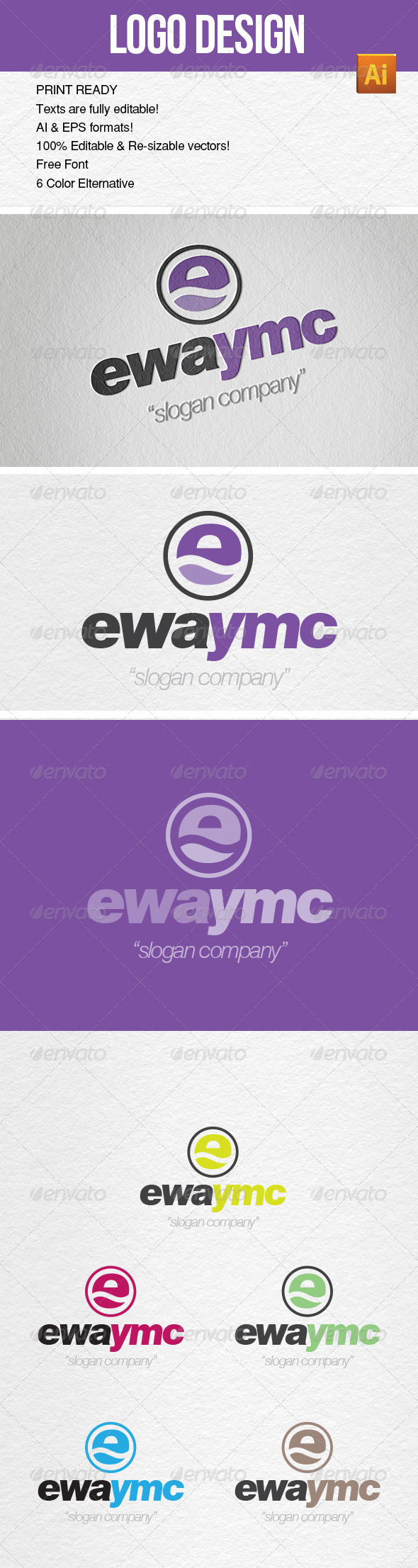 Logo Template YMC Design - Letters Logo Templates